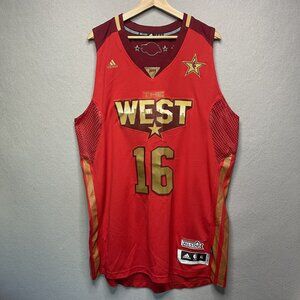 Adidas NBA All-Star 2011 The West Red Jersey XL Pau Gasol Los Angeles Lakers